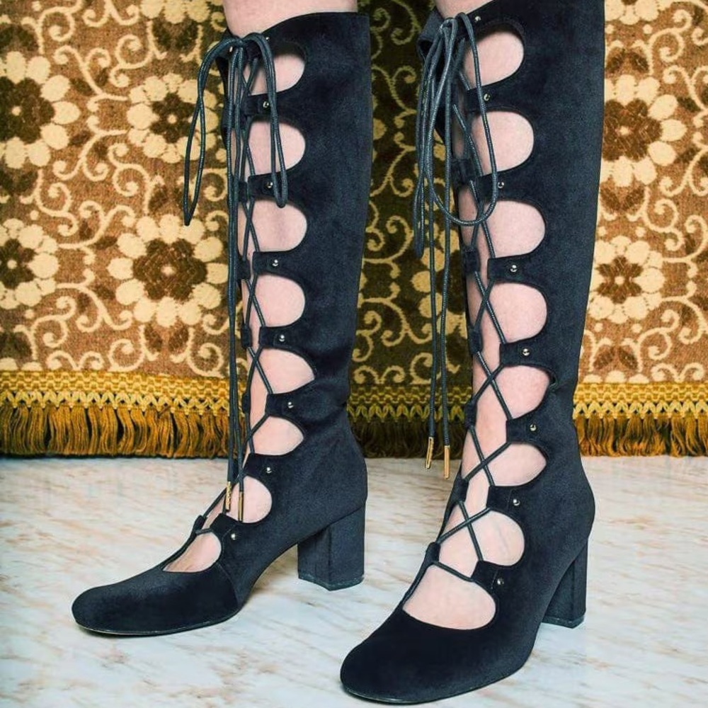 The Hippie Shake Lace-Up Gladiator Boots
